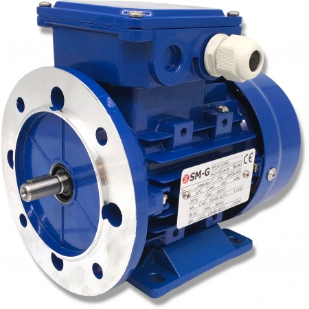 SILNIK ELEKTRYCZNY Z KOŁNIERZEM 0,18kW 400V 1365obr WAŁEK 11mm 3-FAZOWY